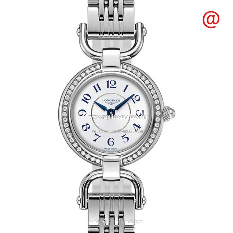 Longines EQUESTRIAN L6.129.0.73.6 Quartz Stainless Steel & Diamonds Silver