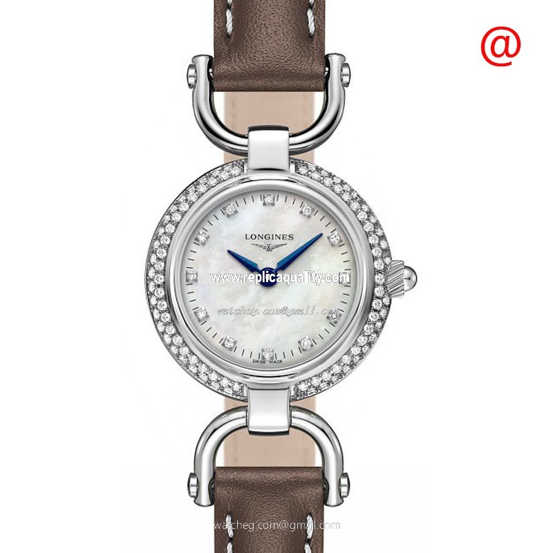 Longines EQUESTRIAN L6.129.0.89.2 Quartz Stainless Steel & Diamonds White