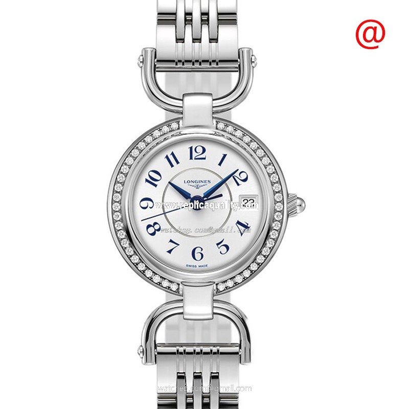 Longines EQUESTRIAN L6.130.0.73.6 Quartz Stainless Steel & Diamonds Silver