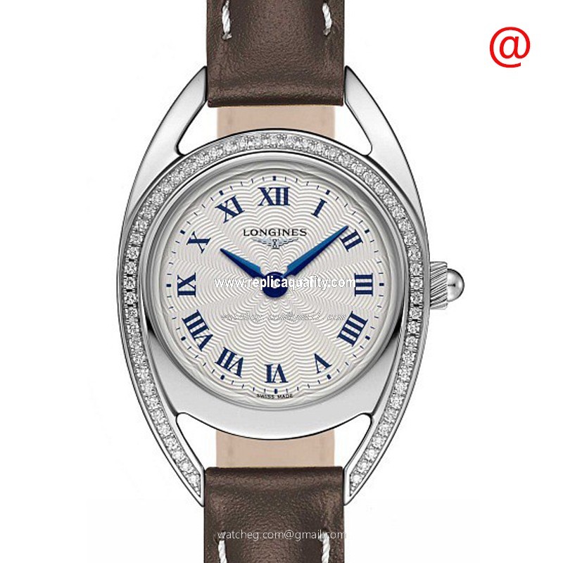 Longines EQUESTRIAN L6.135.0.71.2 Quartz Stainless Steel & Diamonds Silver