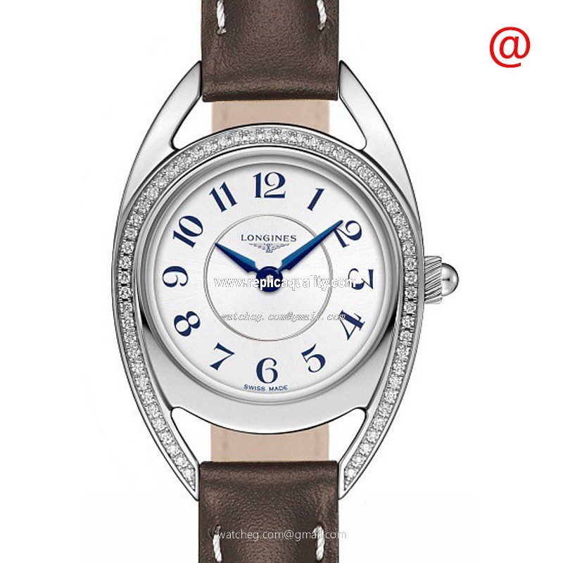 Longines EQUESTRIAN L6.135.0.73.2 Quartz Stainless Steel & Diamonds White