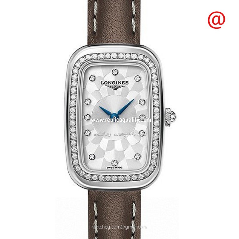 Longines EQUESTRIAN L6.140.0.77.2 Quartz Stainless Steel & Diamonds Silver
