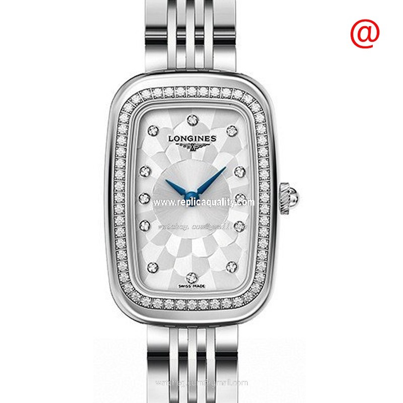 Longines EQUESTRIAN L6.140.0.77.6 Quartz Stainless Steel & Diamonds Silver