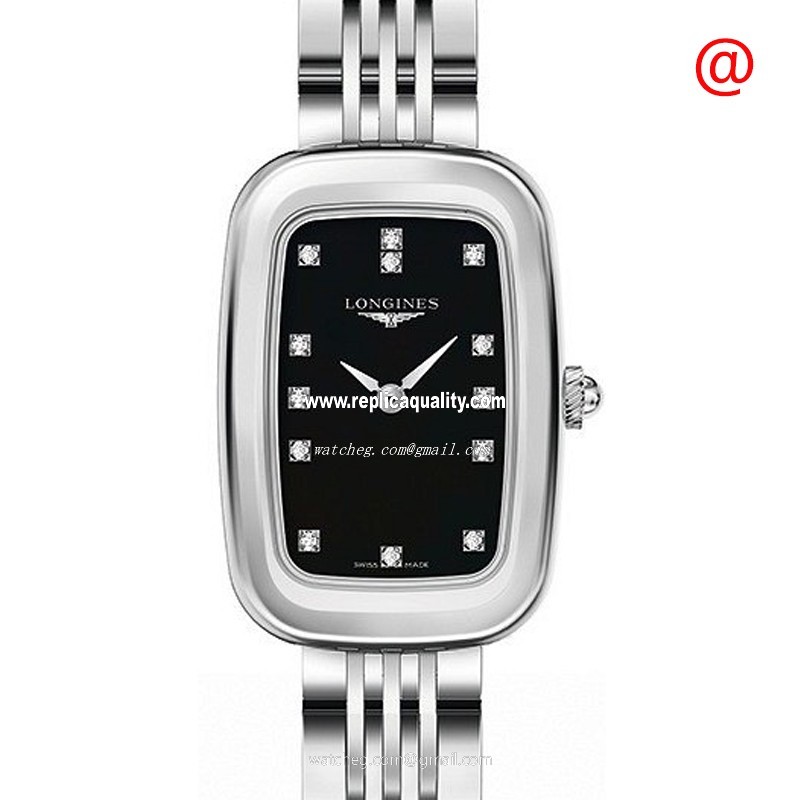 Longines EQUESTRIAN L6.140.4.57.6 Quartz Stainless Steel Black