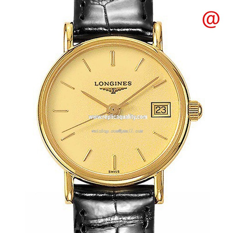 Longines PRESENCE L7.490.6.32.0 Quartz 18kt Yellow Gold Gold