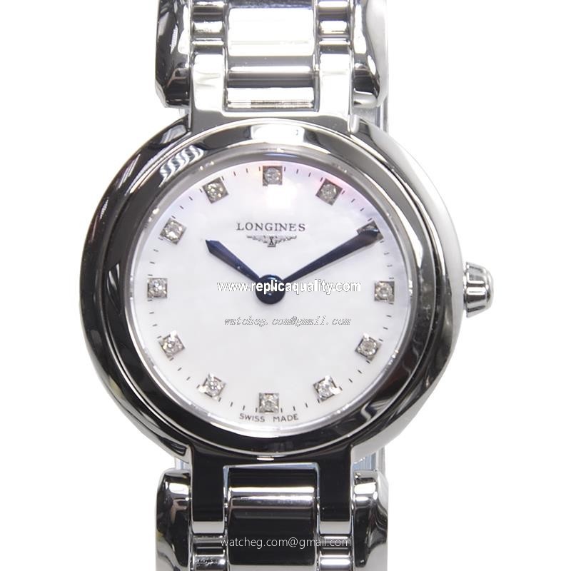 Longines PRIMA LUNA L8.109.4.87.6 Quartz Stainless Steel White