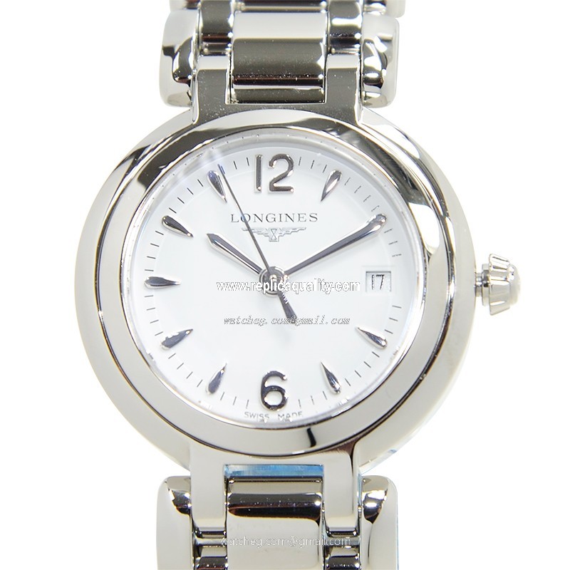 Longines PRIMA LUNA L8.110.4.16.6 Quartz Stainless Steel White