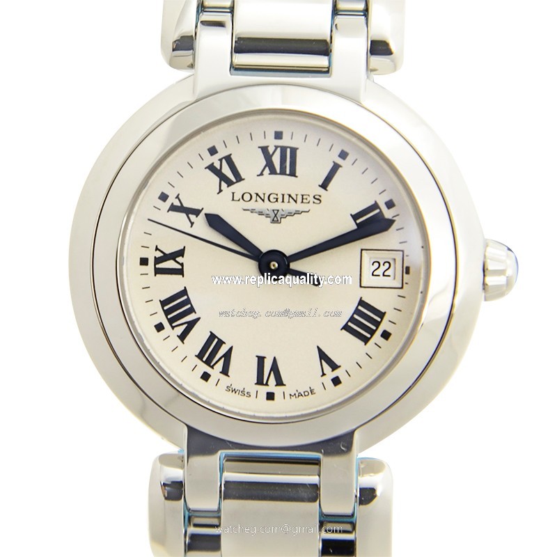 Longines PRIMA LUNA L8.110.4.71.6 Quartz Stainless Steel White