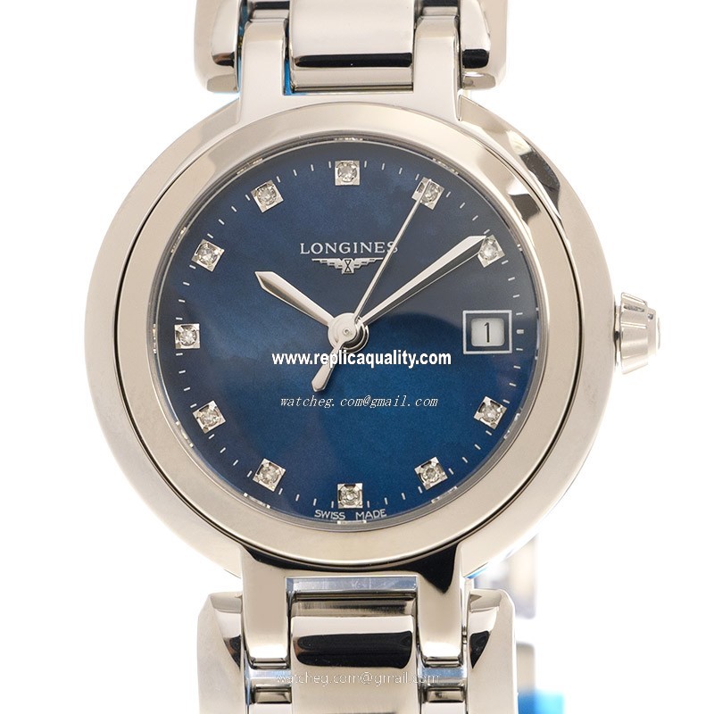 Longines PRIMA LUNA L8.110.4.98.6 Quartz Stainless Steel Blue