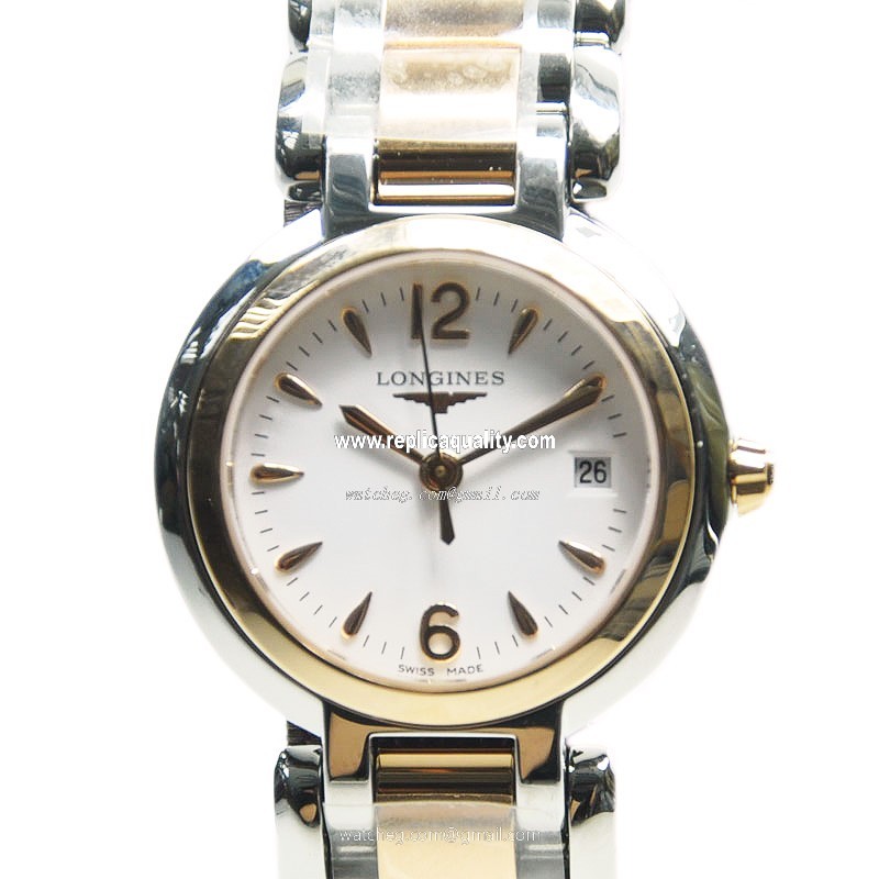 Longines PRIMA LUNA L8.110.5.16.6 Quartz 18kt Rose Gold & Steel White