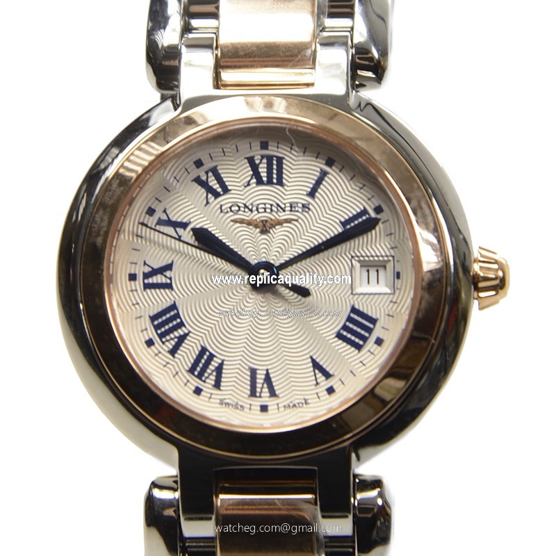 Longines PRIMA LUNA L8.110.5.78.6 Quartz 18kt Rose Gold & Steel White