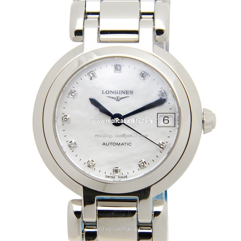 Longines PRIMA LUNA L8.111.4.87.6 Automatic Stainless Steel White