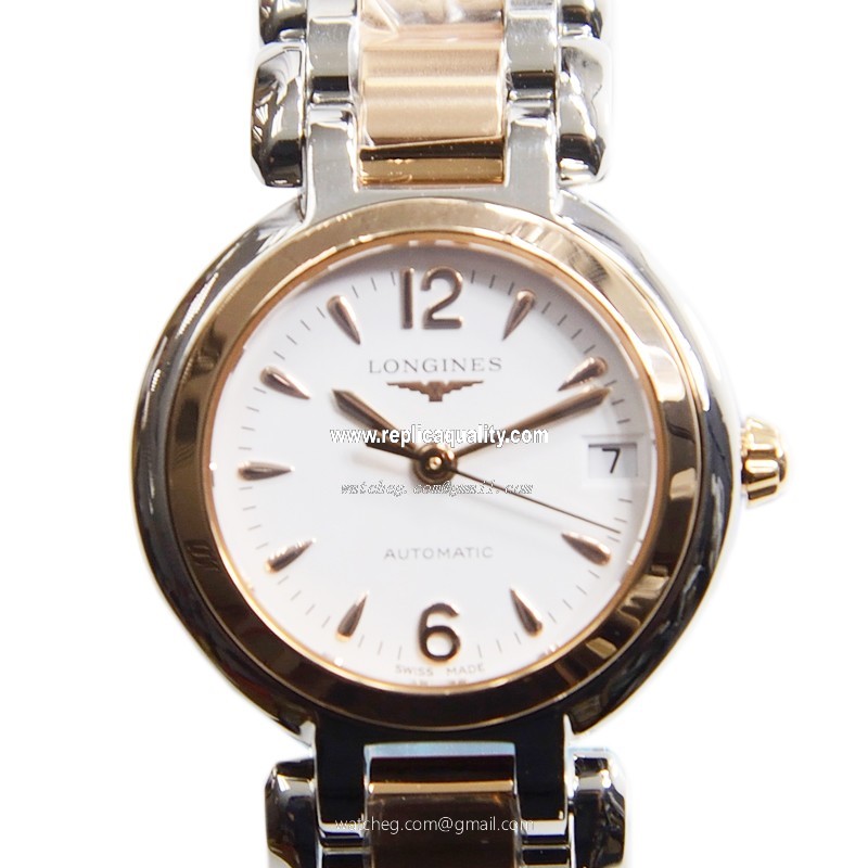 Longines PRIMA LUNA L8.111.5.16.6 Automatic 18kt Rose Gold & Steel White