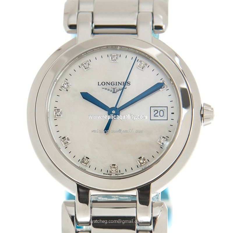 Longines PRIMA LUNA L8.112.4.87.6 Quartz Stainless Steel White