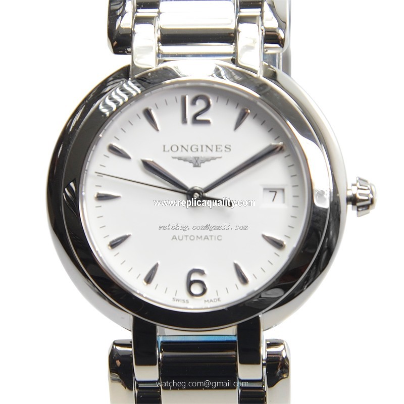 Longines PRIMA LUNA L8.113.4.16.6 Automatic Stainless Steel White
