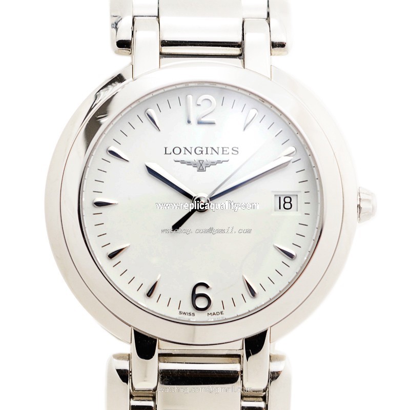 Longines PRIMA LUNA L8.114.4.16.6 Quartz Stainless Steel White