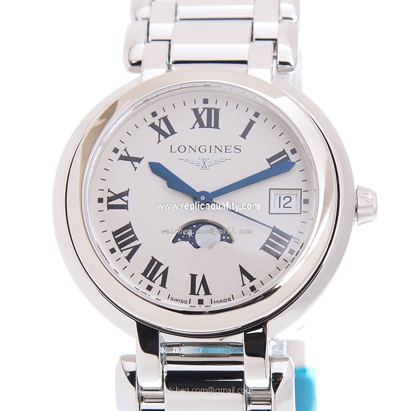 Longines PRIMA LUNA L8.116.4.71.6 Quartz Stainless Steel White