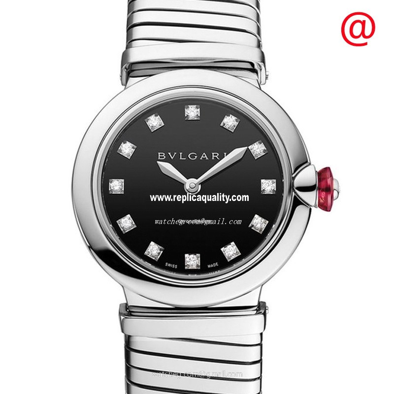 Bulgari LVCEA 102951 Quartz Stainless Steel Black