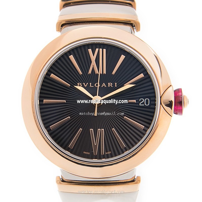 Bulgari LVCEA LU33BSPGSPGD Automatic 18kt Rose Gold Black
