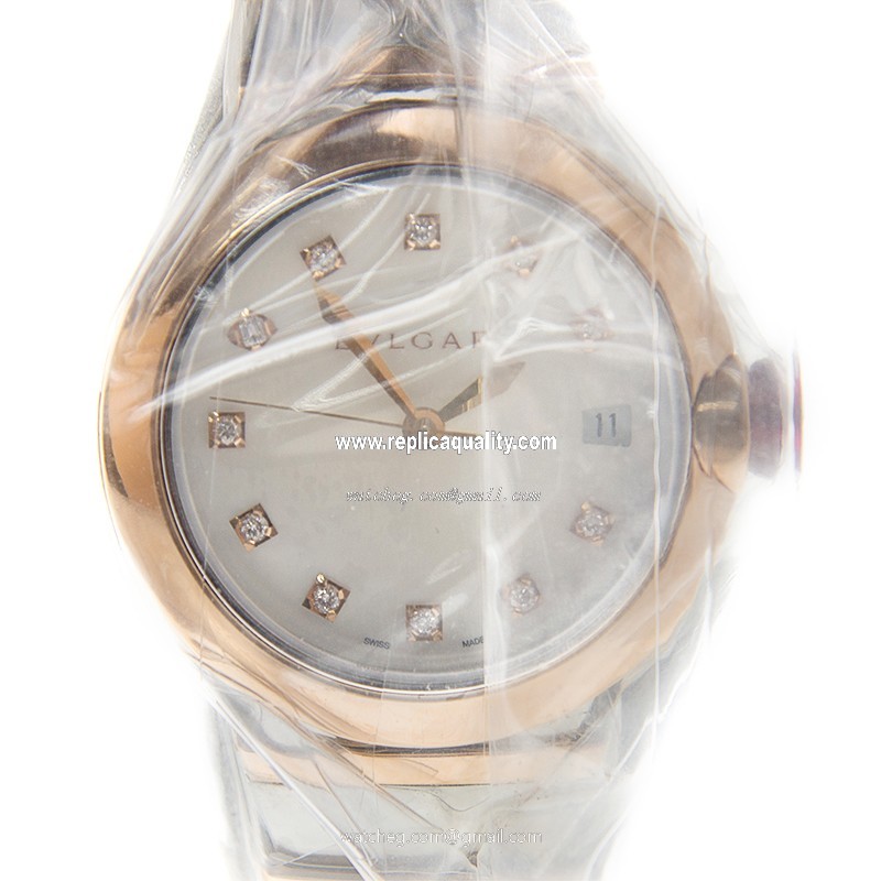Bulgari LU36WSPGSPGD/11 Automatic 18kt Rose Gold & Steel White