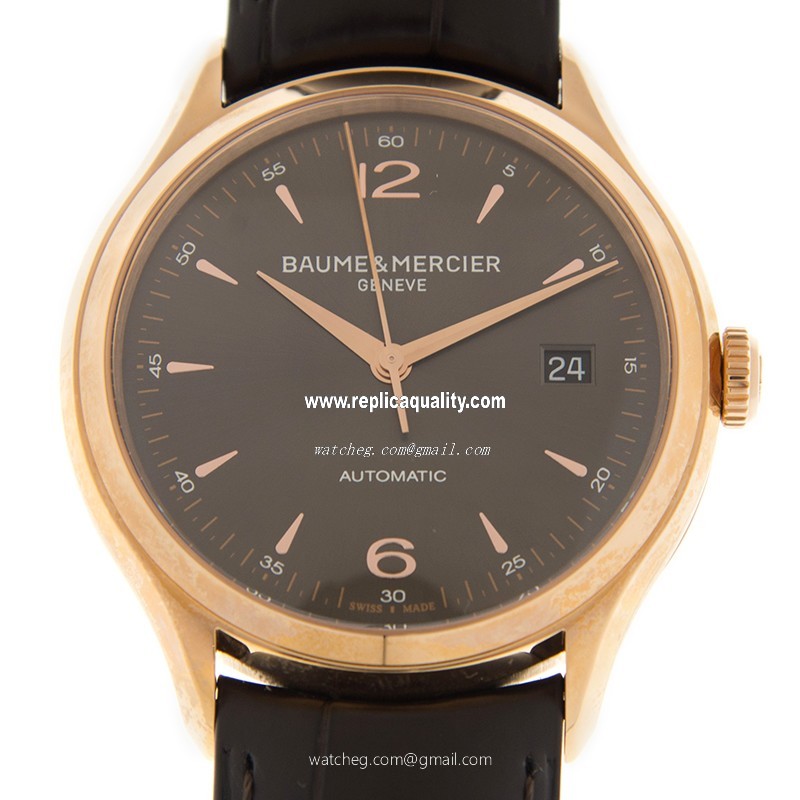 Baume & Mercier CLIFTON M0A10059 Automatic 18kt Rose Gold Gray