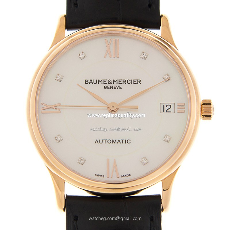 Baume & Mercier CLASSIMA M0A10077 Automatic 18kt Rose Gold White