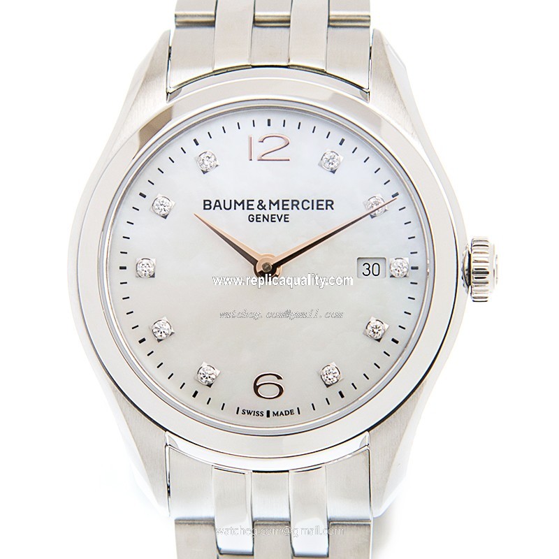 Baume & Mercier CLIFTON M0A10176 Quartz Stainless Steel White
