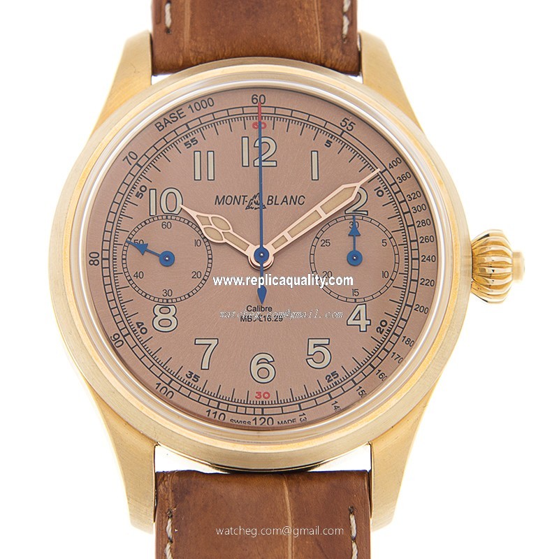 Mont Blanc 1858 117064 Manual Wind Bronze Brown