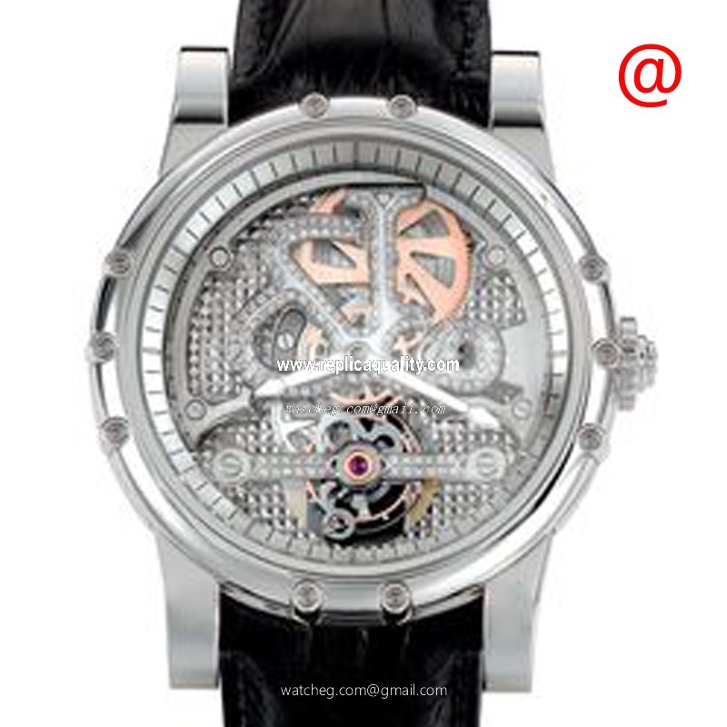 Jacob & Co  NT5WG Manual Wind 18kt White Gold Transparent Skull