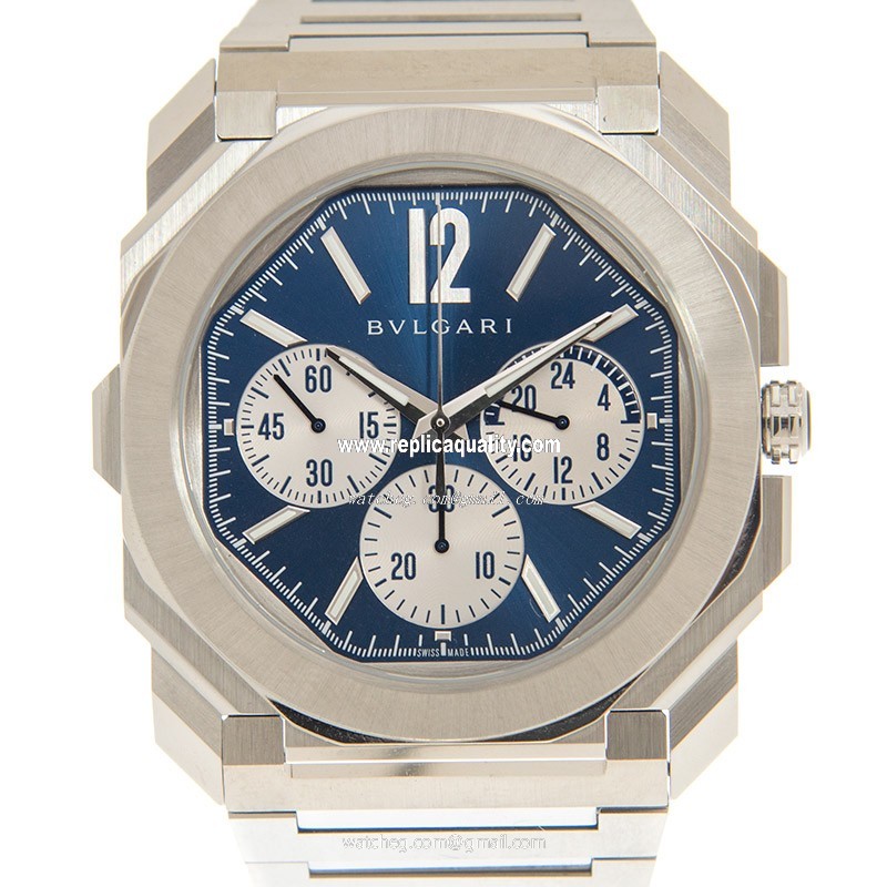 Bulgari OCTO FINISSIMO 103467 Automatic Stainless Steel Blue 