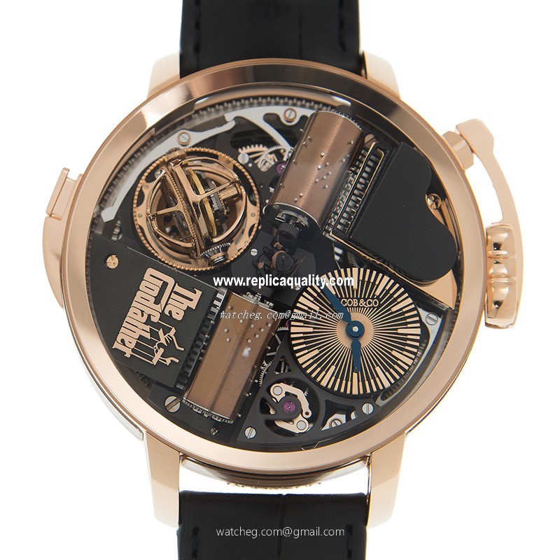 Jacob & Co OPERA GODFATHER OP110.40.AG.AB.ACC4S Manual Wind 18kt Rose Gold Transparent Skull
