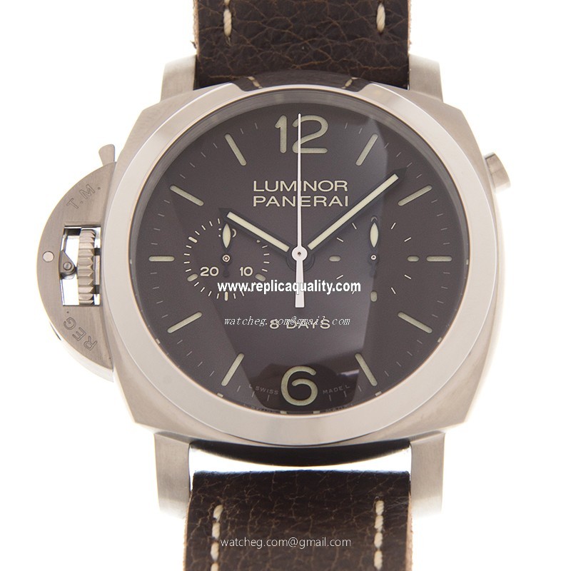 Panerai LUMINOR PAM00345 Manual Wind Stainless Steel Dark Brown