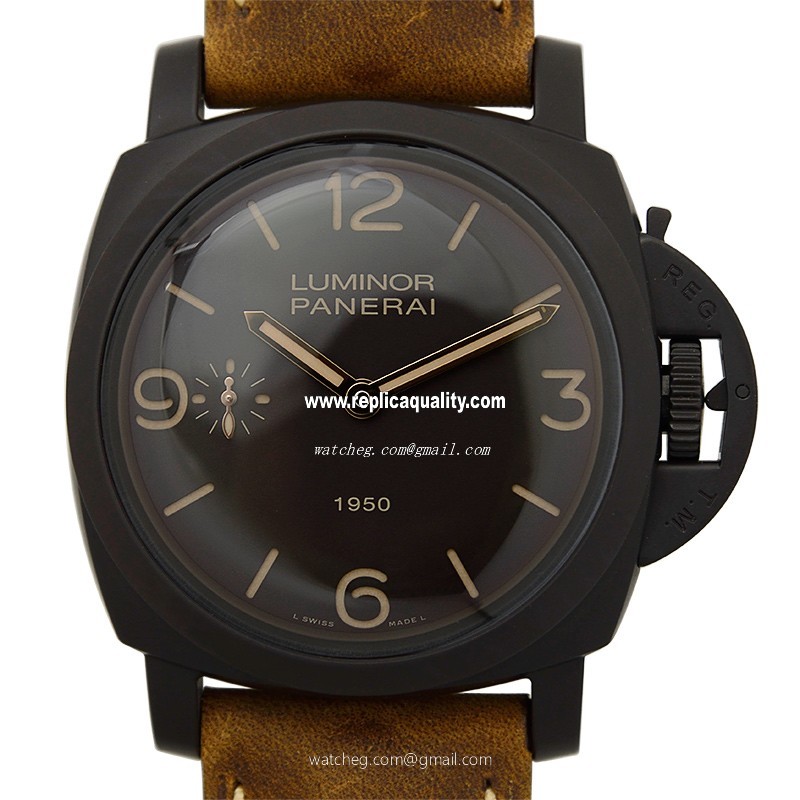 Panerai LUMINOR PAM00375 Manual Wind Composite Dark Brown 