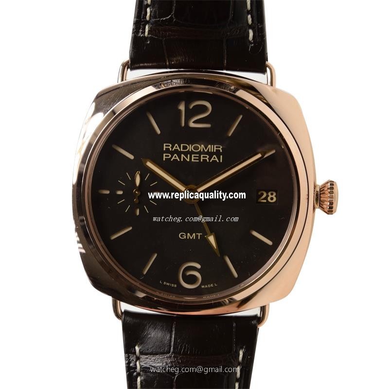 Panerai RADIOMIR PAM00421 Manual Wind 18kt Rose Gold Black