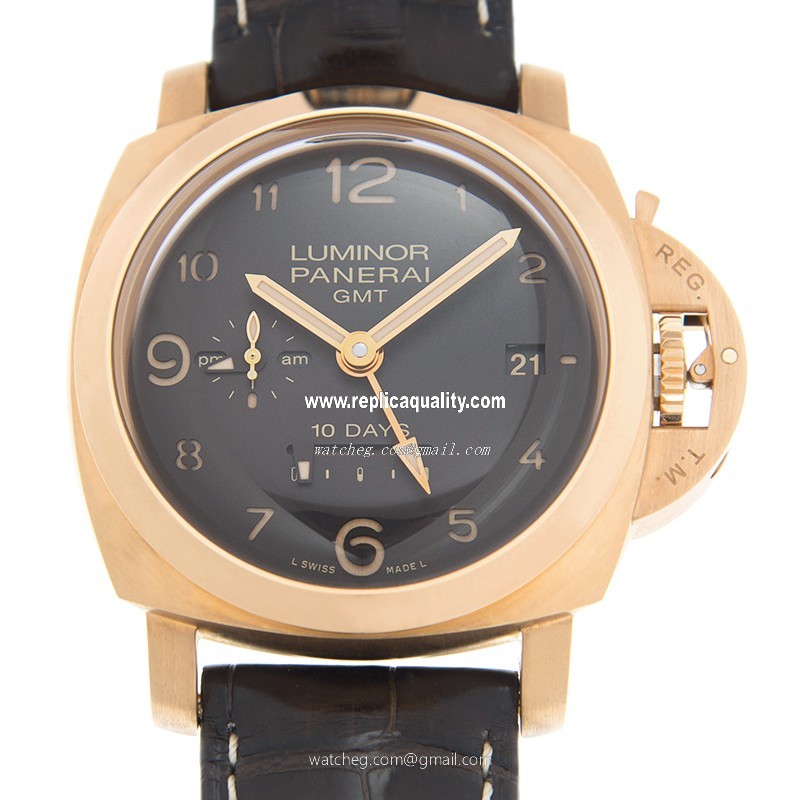 Panerai LUMINOR PAM00488 Automatic 18kt Rose Gold Brown