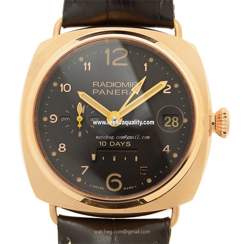 Panerai RADIOMIR PAM00497 Automatic 18kt Rose Gold Brown 