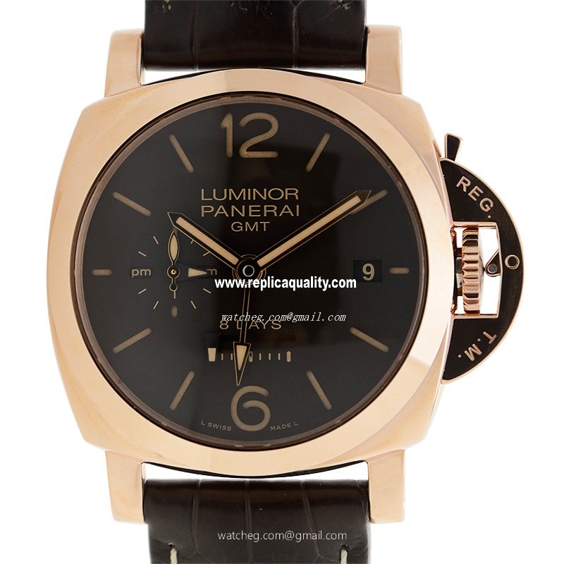 Panerai LUMINOR PAM00576 Manual Wind 18kt Rose Gold Brown