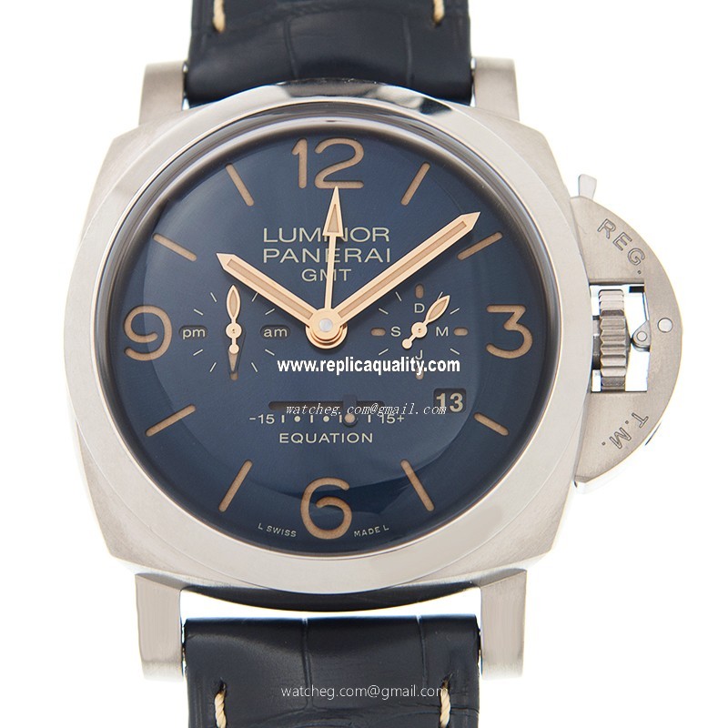 Panerai LUMINOR PAM00670 Manual Wind Titanium Blue 