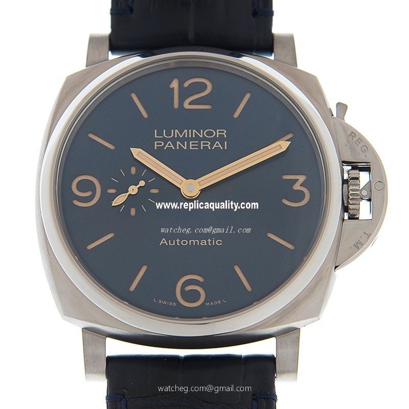 Panerai LUMINOR PAM00729 Automatic PVD Titanium Blue