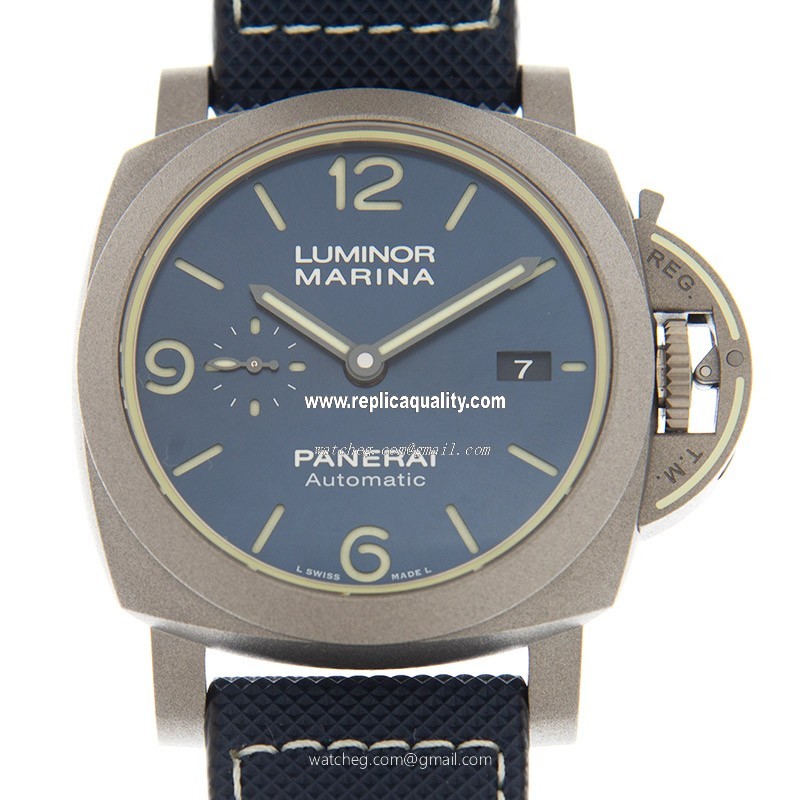 Panerai LUMINOR MARINA PAM01117 Automatic Titanium Dark Blue