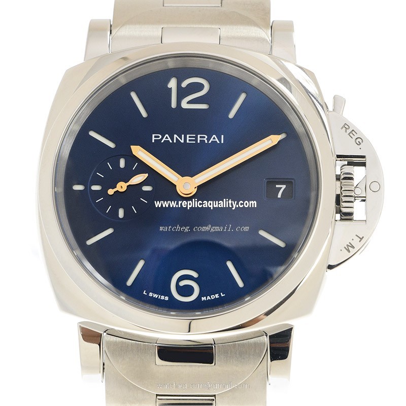 Panerai LUMINOR DUE PAM01123 Automatic Stainless Steel Blue 