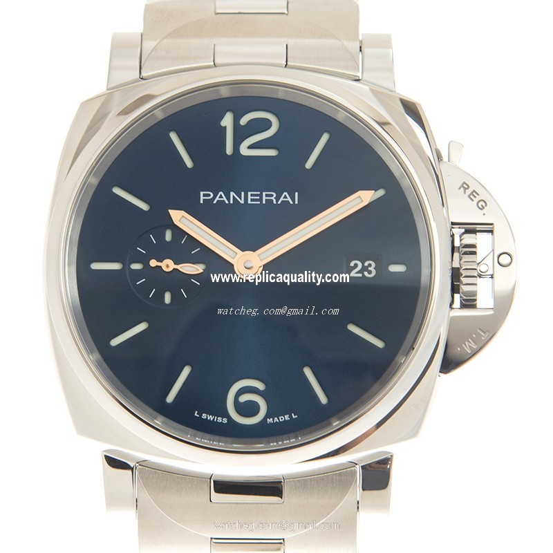 Panerai LUMINOR DUE PAM01124 Automatic Stainless Steel Blue