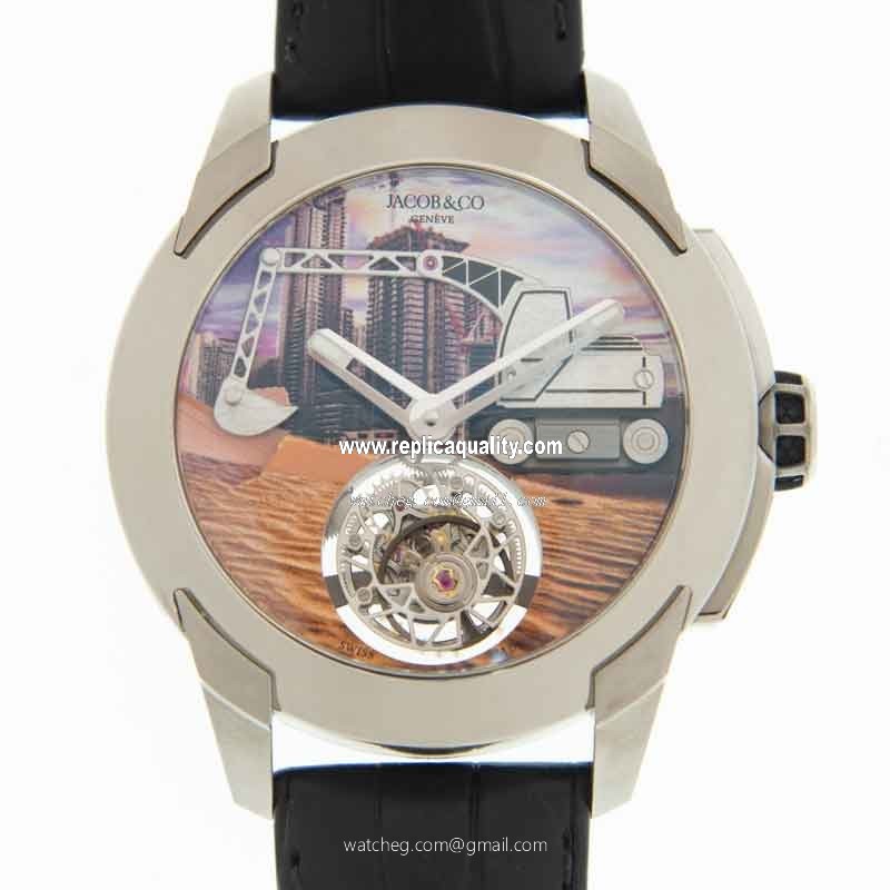 Jacob & Co PIONEER PI422.20.AB.AB.ACA4D Manual Wind Titanium Brown