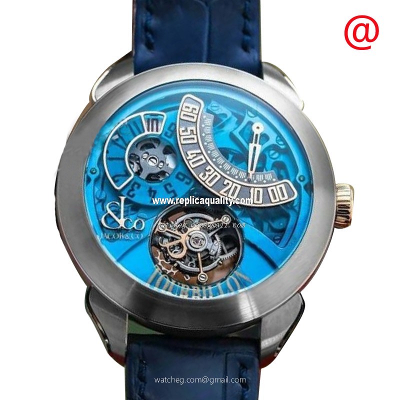 Jacob & Co PALATIAL PT510.24.NS.PB.ACE4A Manual Wind Titanium Blue
