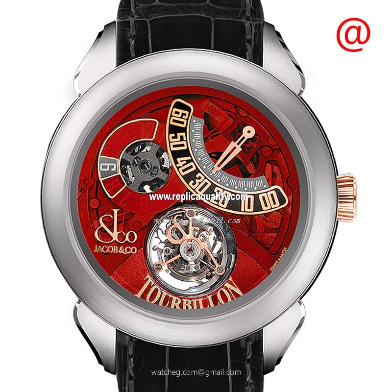 Jacob & Co PALATIAL PT510.24.NS.PR.A Manual Wind Titanium Red
