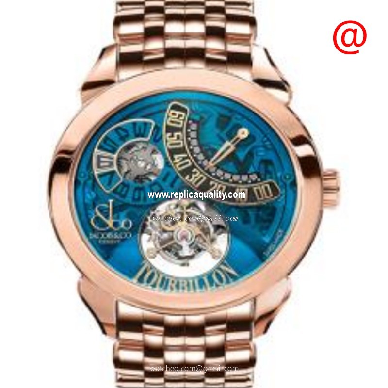 Jacob & Co PALATIAL PT510.40.NS.MB.A40AA Automatic 18kt Rose Gold Blue