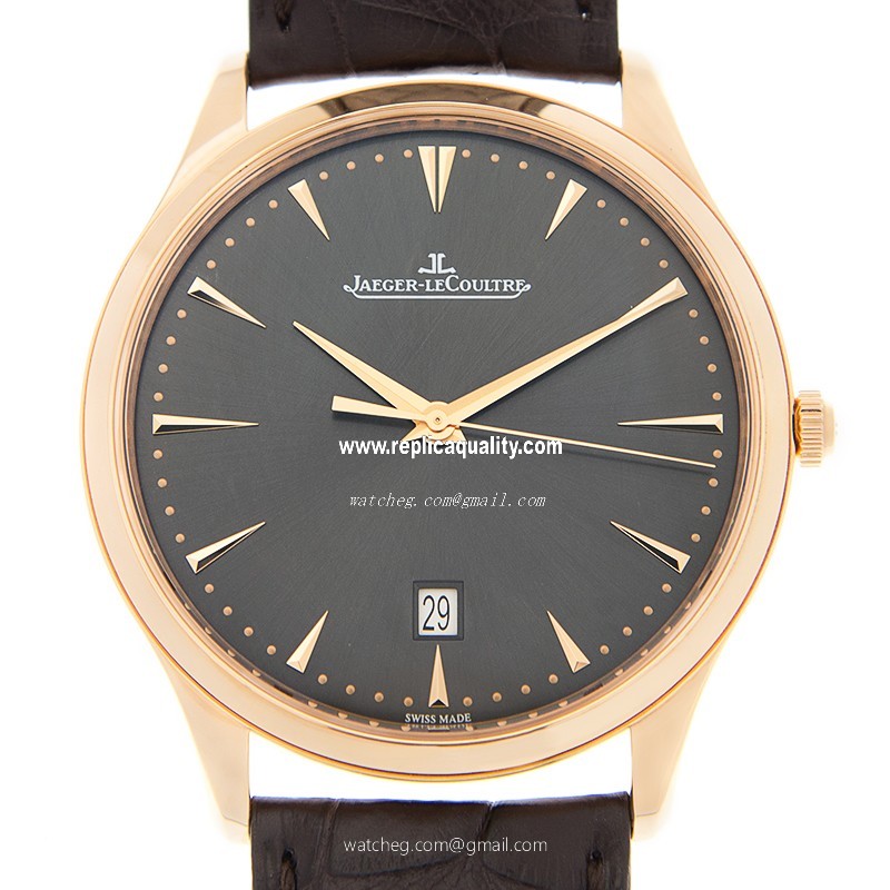 Jaeger-Lecoultre MASTER ULTRA THIN Q128255J Automatic 18kt Rose Gold Gray