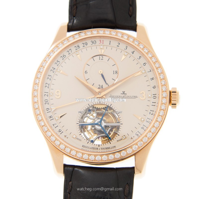 Jaeger-Lecoultre MASTER ULTRA THIN Q156241P Automatic 18kt Rose Gold & Diamonds Silver