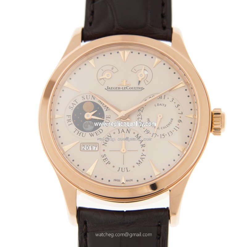 Jaeger-Lecoultre MASTER ULTRA THIN Q1612520 Manual Wind 18kt Rose Gold Beige