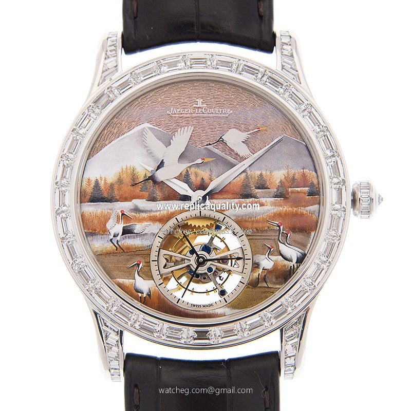 Jaeger-Lecoultre MASTER ULTRA THIN Q16634E7 Automatic 18kt White Gold & Diamond Brown